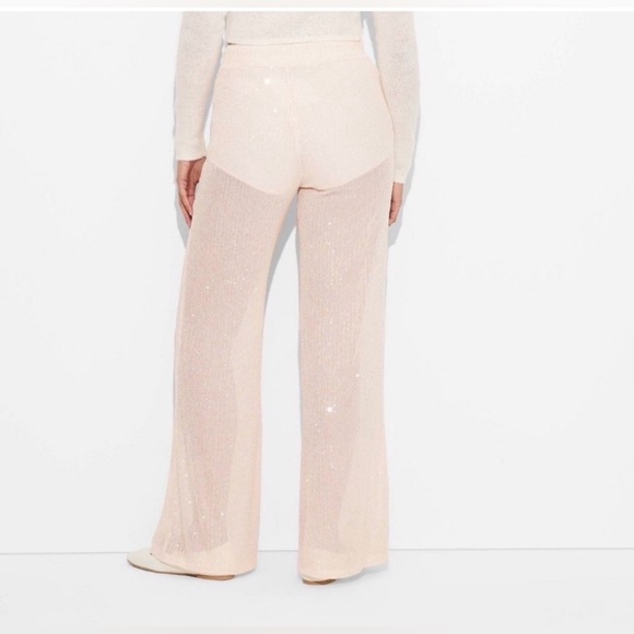 NWT Wild Fable Sequin Wide-Leg Pants medium women’s - Picture 2 of 2